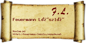 Feuermann László névjegykártya